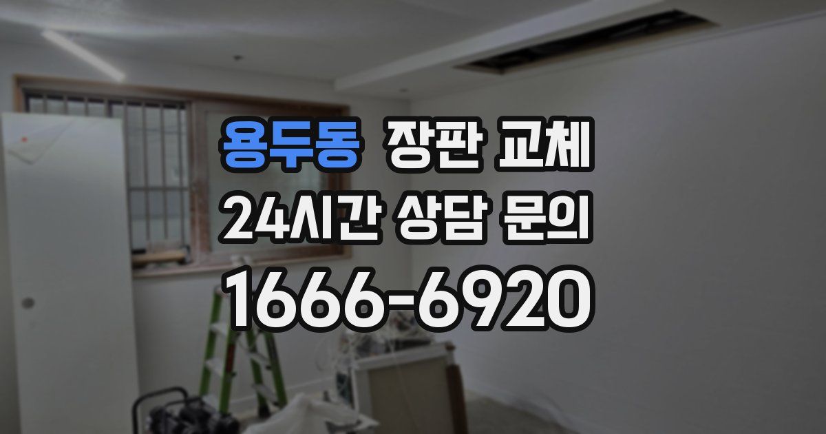 용두동 장판 교체