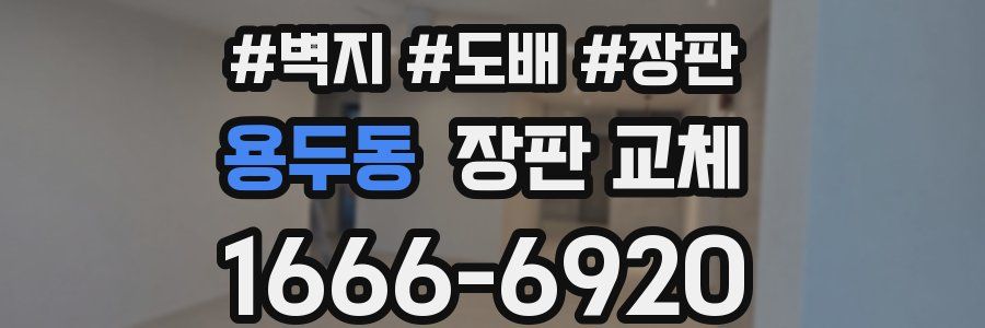 용두동 장판 교체