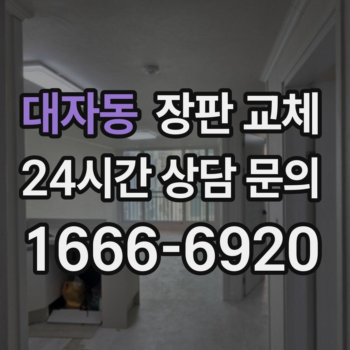 대자동 장판 교체