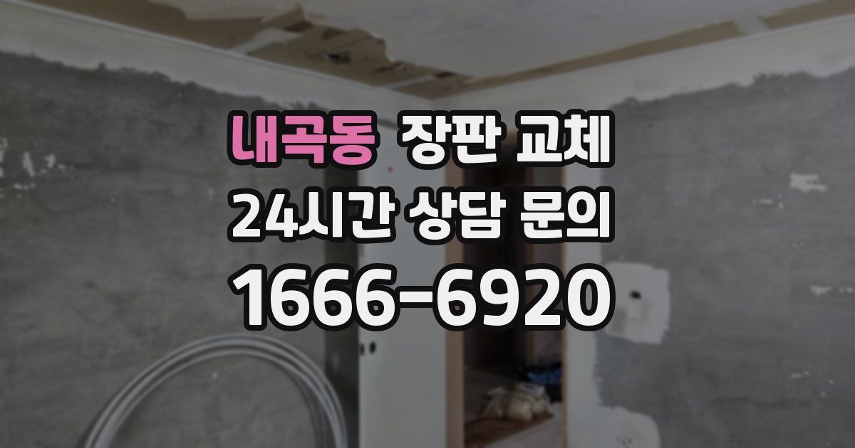 내곡동 장판 교체