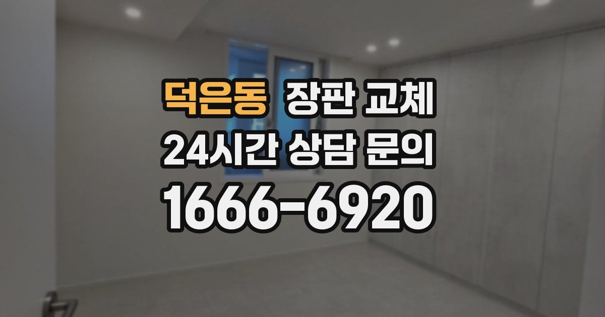 덕은동 장판 교체