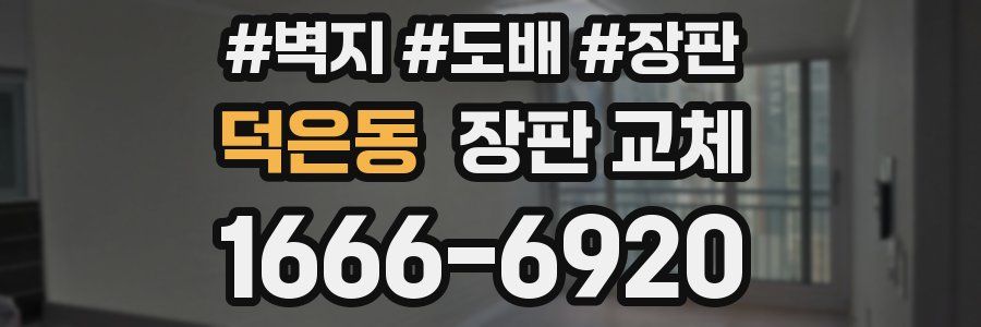 덕은동 장판 교체