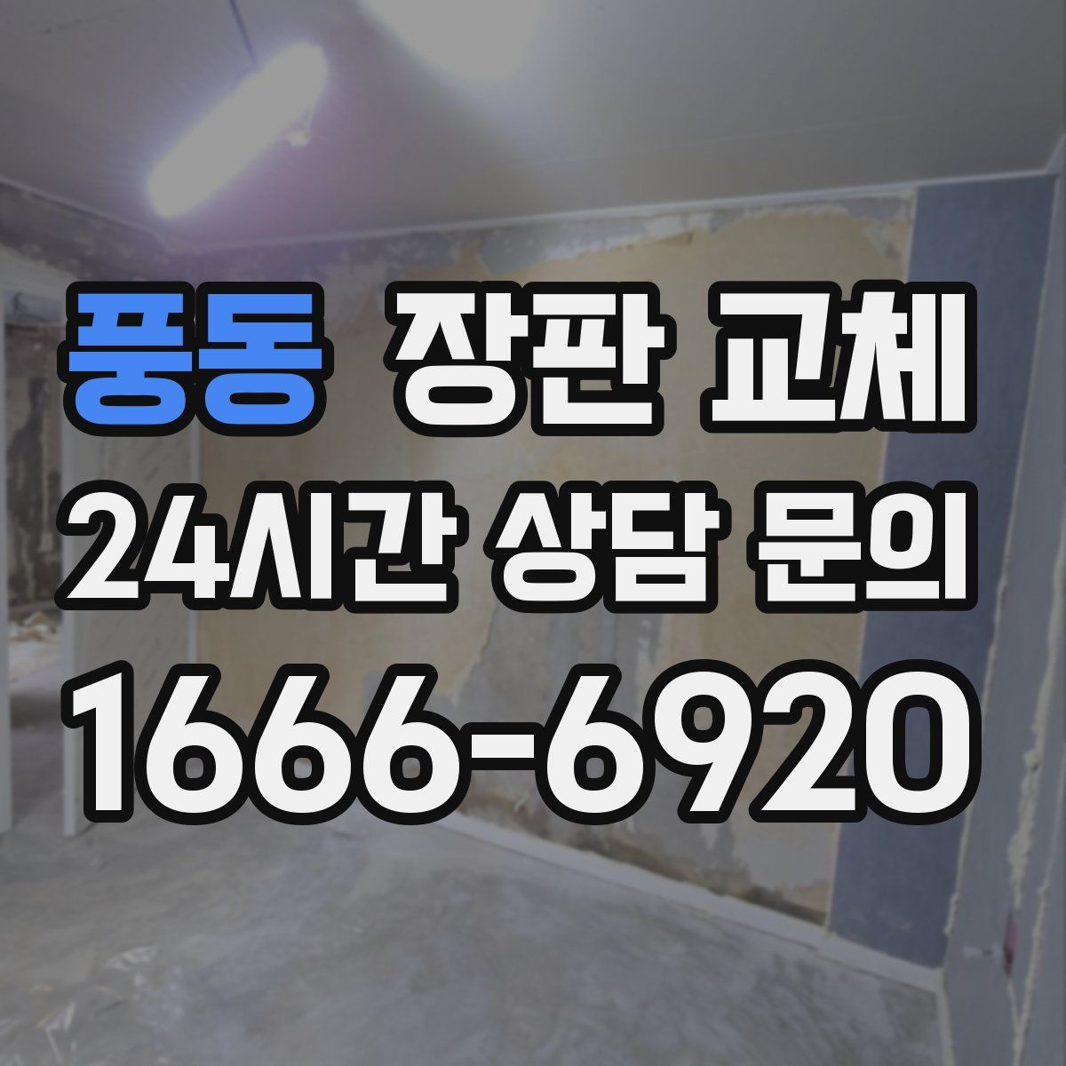 풍동 장판 교체