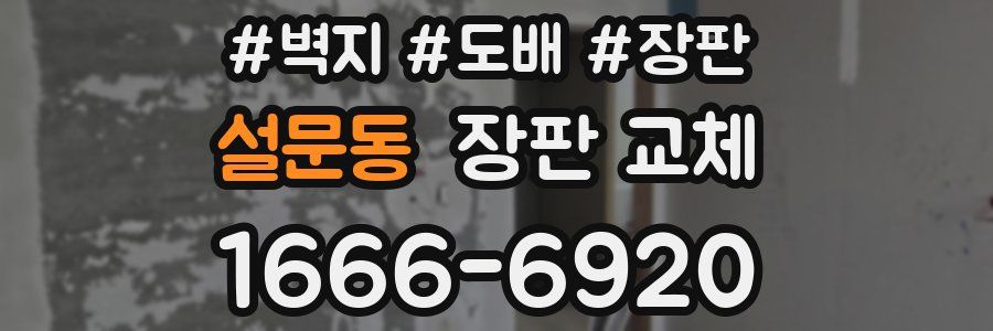 설문동 장판 교체