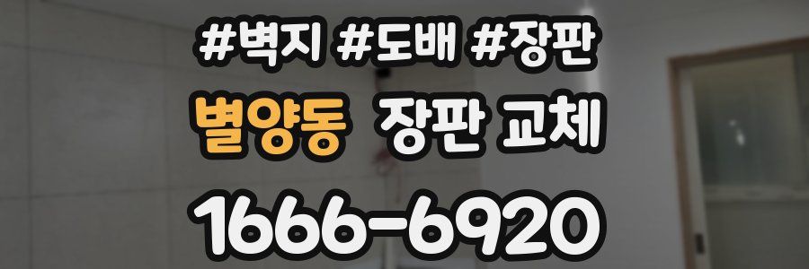 별양동 장판 교체