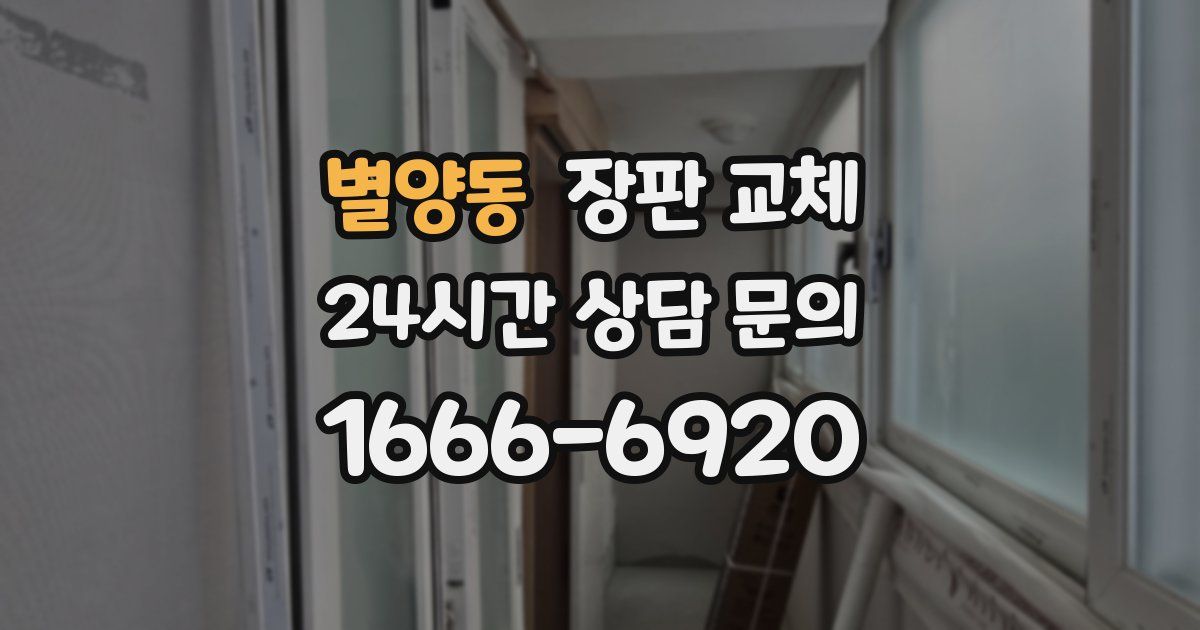 별양동 장판 교체