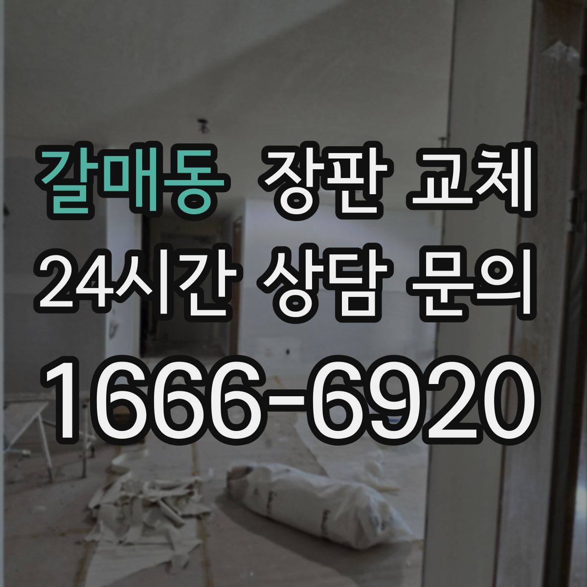 갈매동 장판 교체