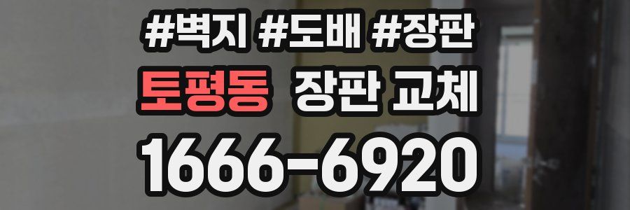 토평동 장판 교체