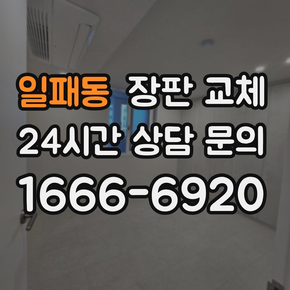 일패동 장판 교체