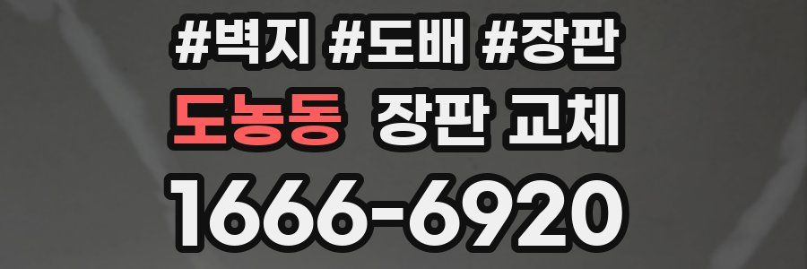 도농동 장판 교체