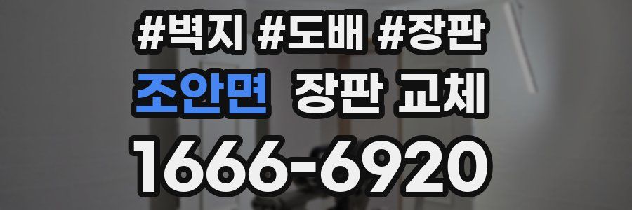 조안면 장판 교체