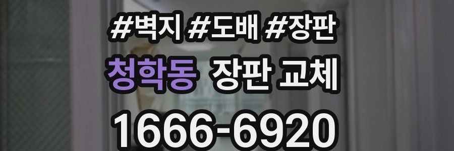 청학동 장판 교체