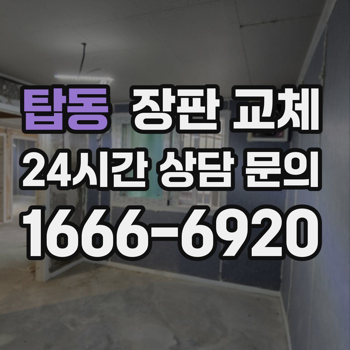 탑동 장판 교체