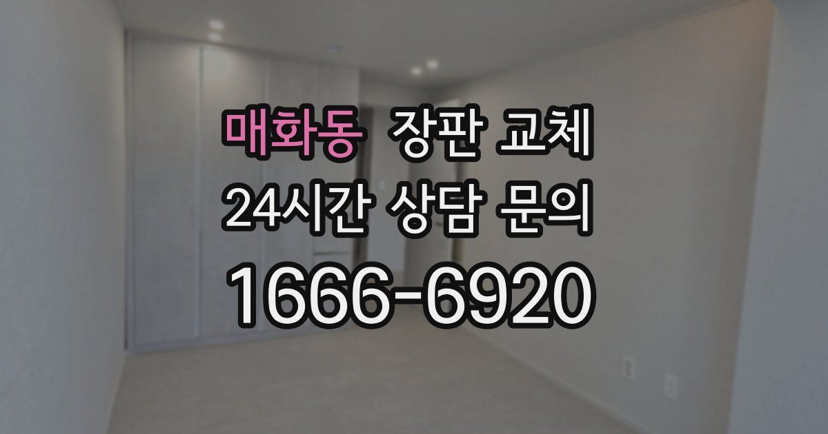 매화동 장판 교체