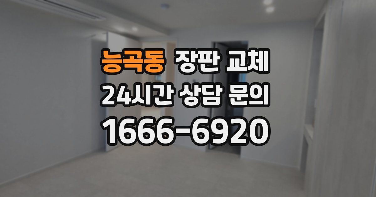 능곡동 장판 교체