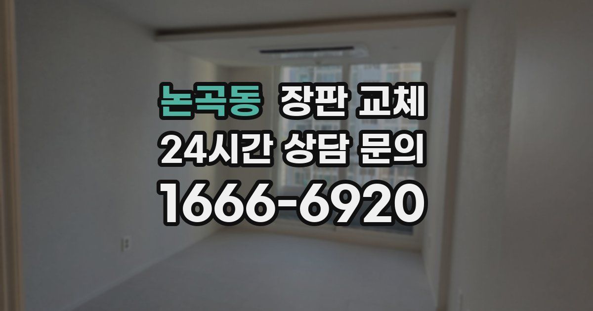 논곡동 장판 교체