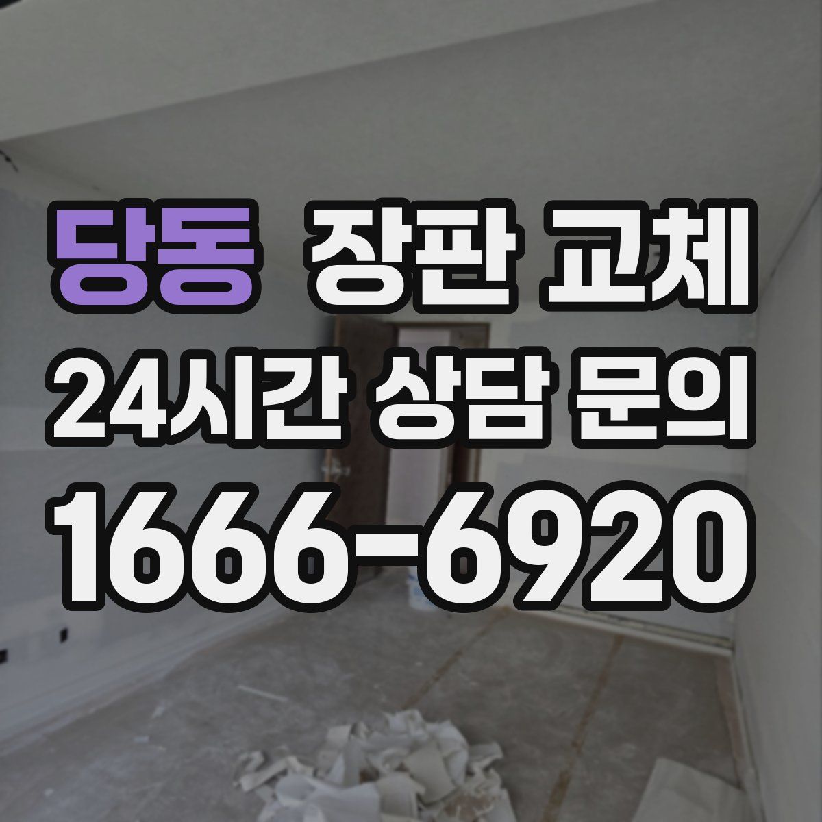 당동 장판 교체