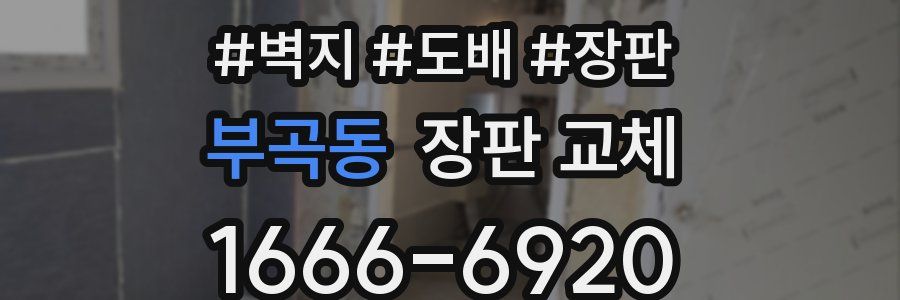 부곡동 장판 교체