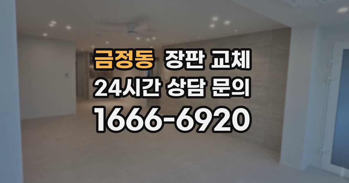 금정동 장판 교체