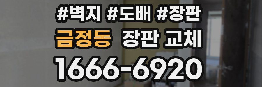 금정동 장판 교체