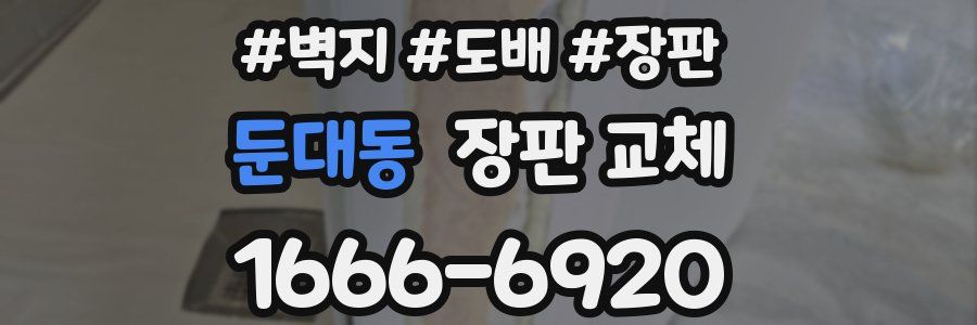 둔대동 장판 교체