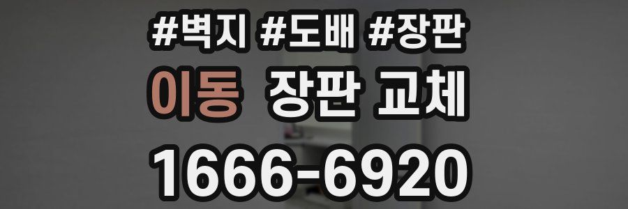 이동 장판 교체