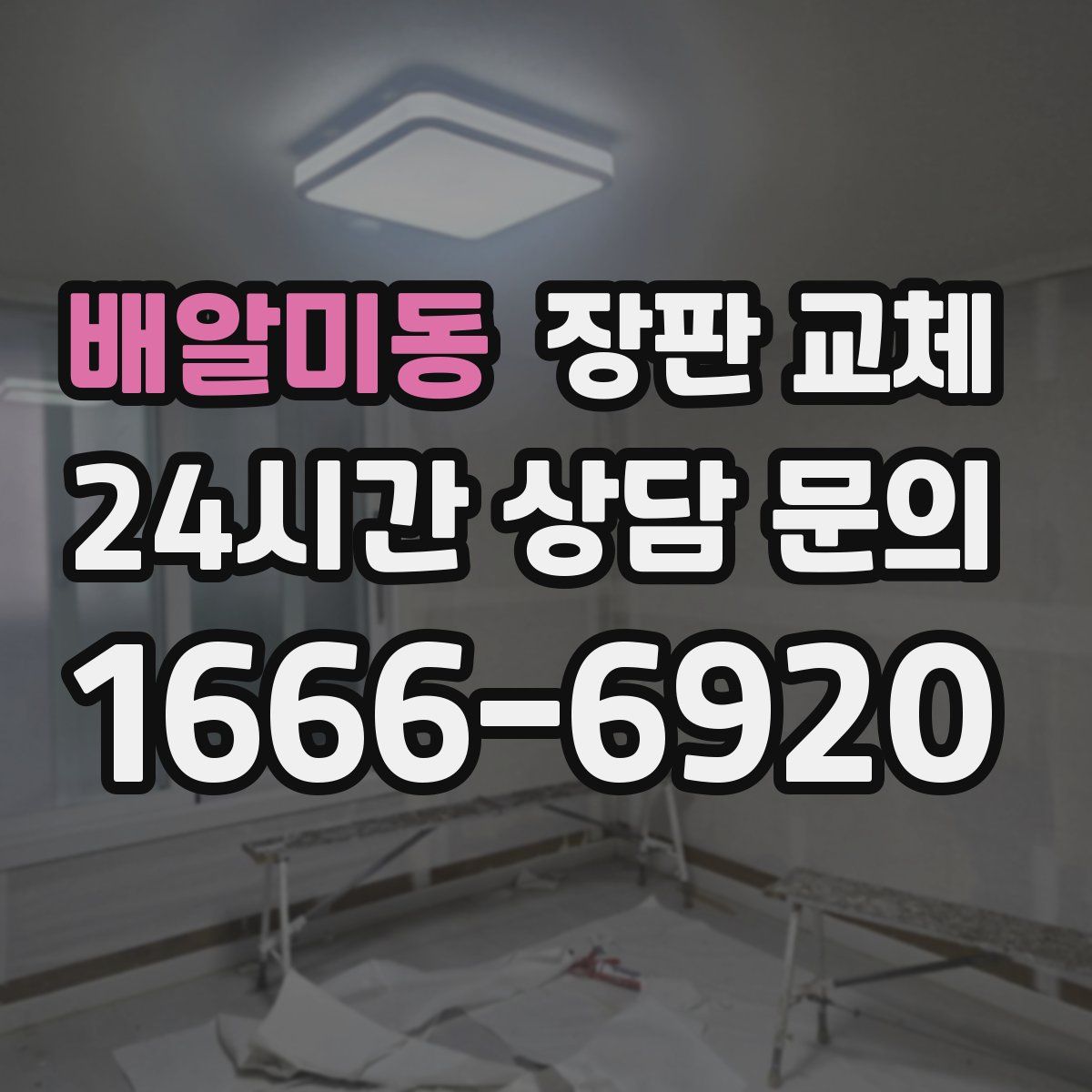 배알미동 장판 교체