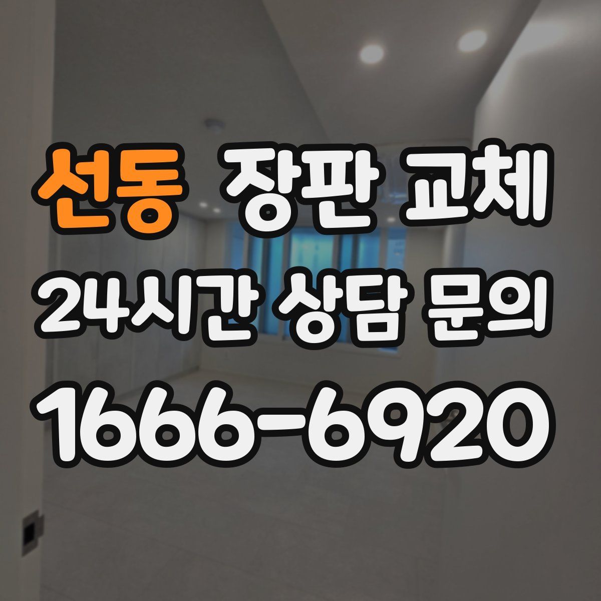 선동 장판 교체