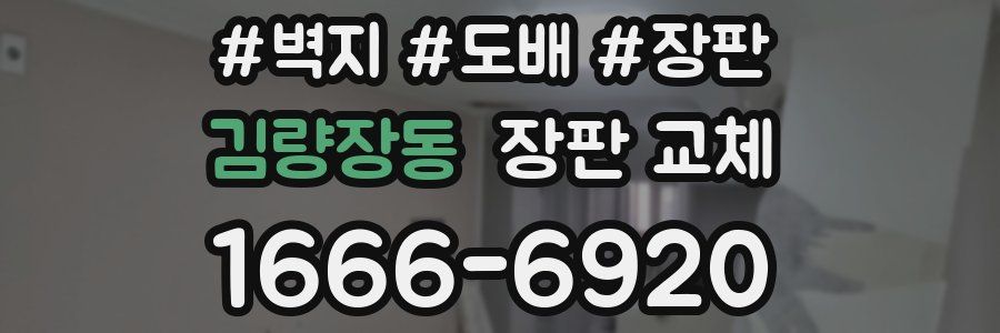 김량장동 장판 교체
