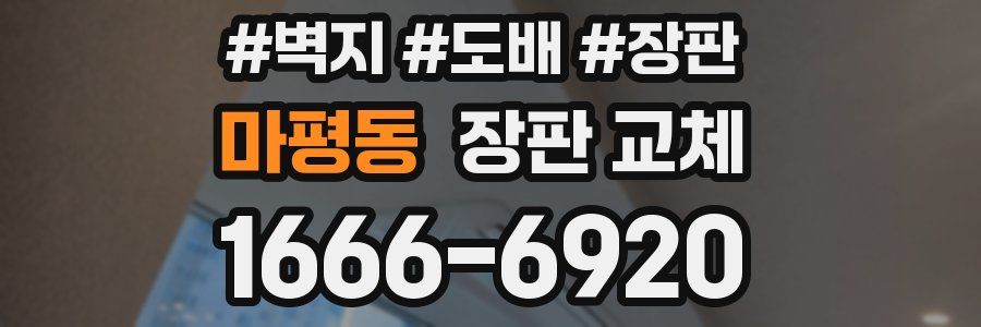 마평동 장판 교체
