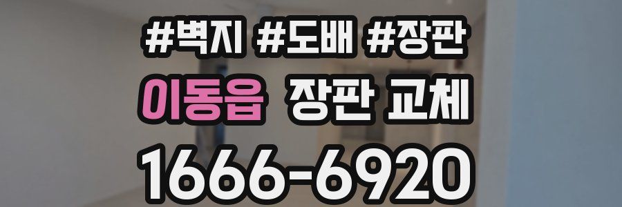 이동읍 장판 교체