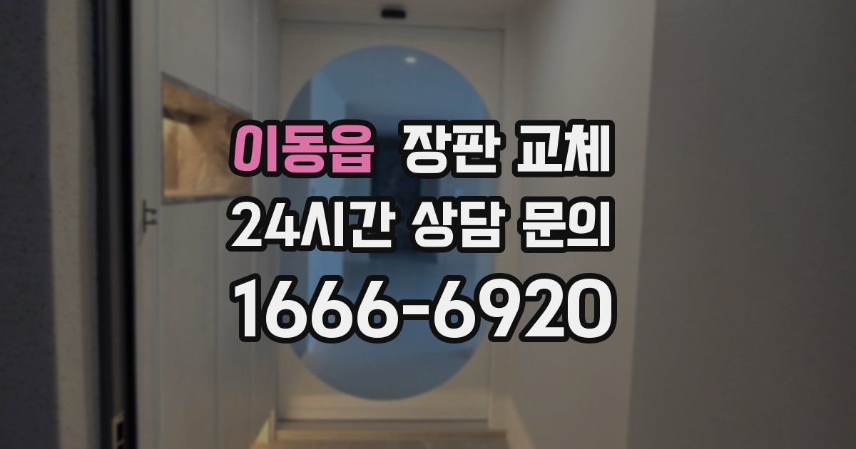 이동읍 장판 교체