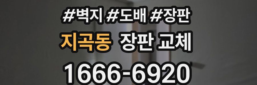 지곡동 장판 교체