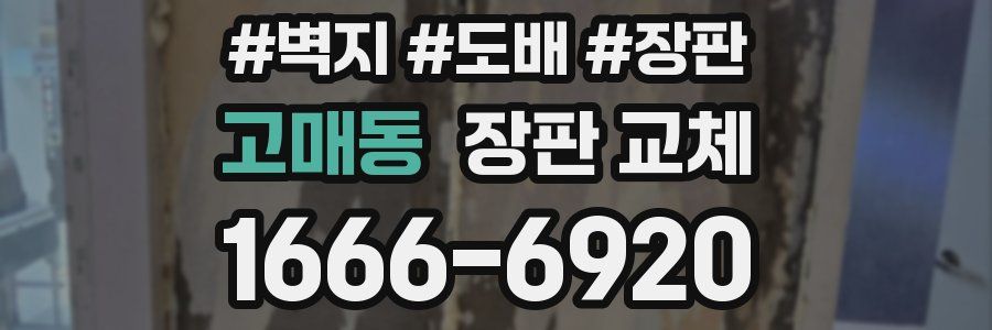 고매동 장판 교체