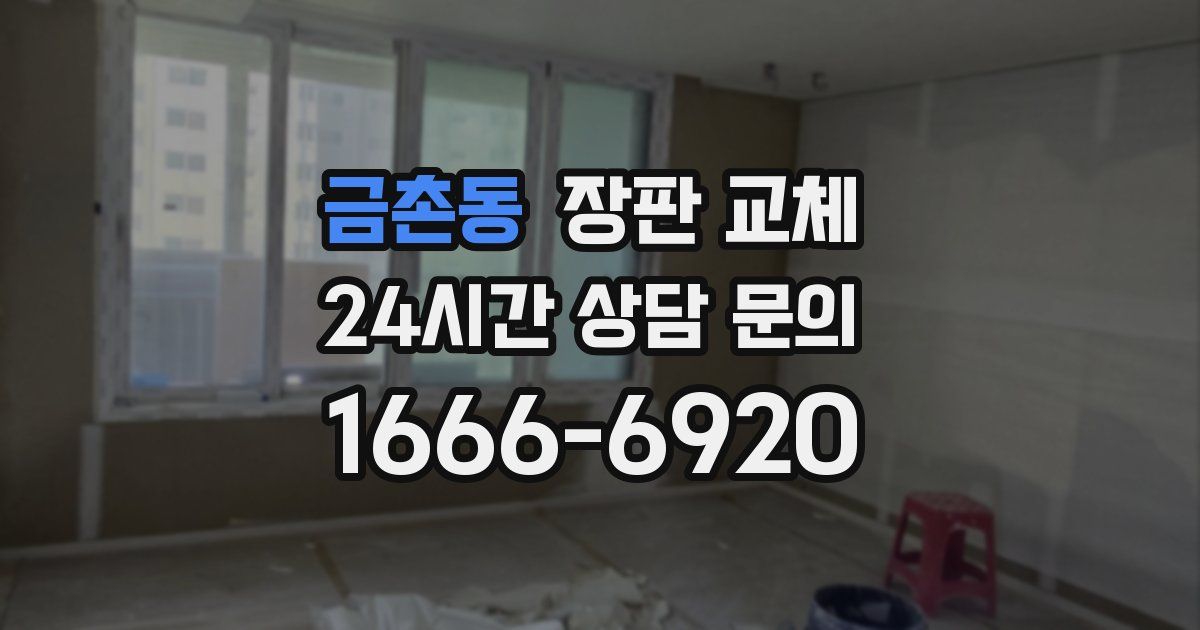 금촌동 장판 교체