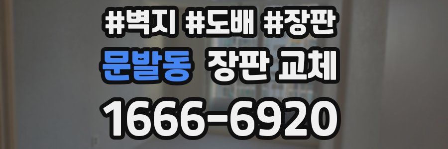 문발동 장판 교체