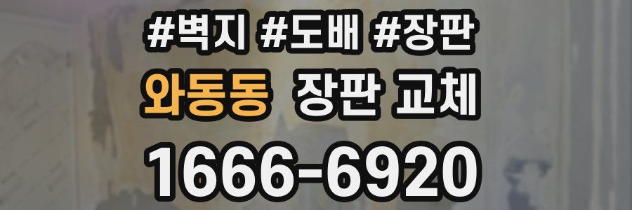 와동동 장판 교체