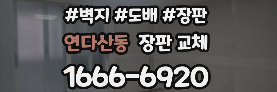연다산동 장판 교체