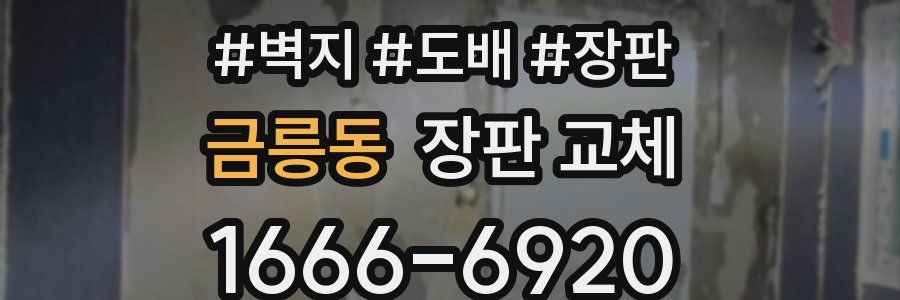 금릉동 장판 교체