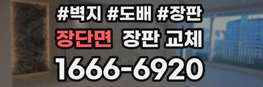 장단면 장판 교체