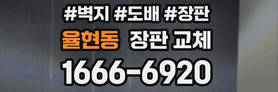 율현동 장판 교체