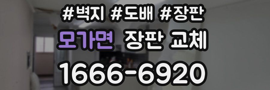 모가면 장판 교체