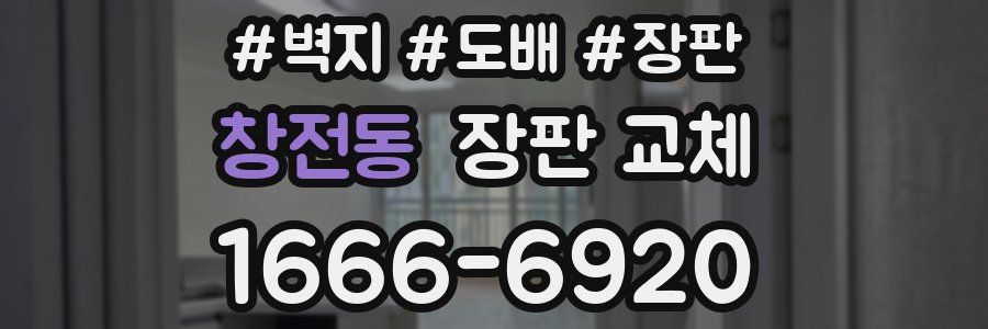창전동 장판 교체