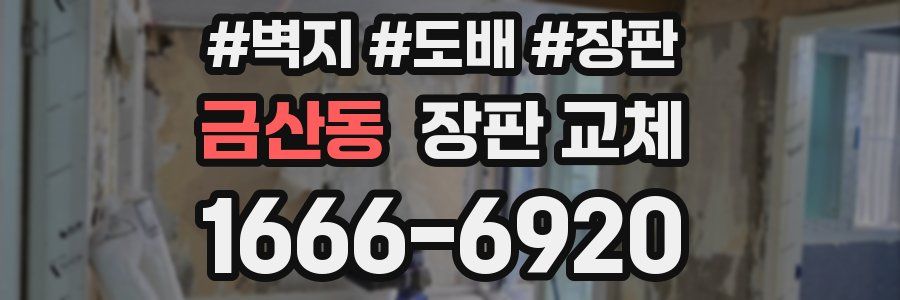 금산동 장판 교체