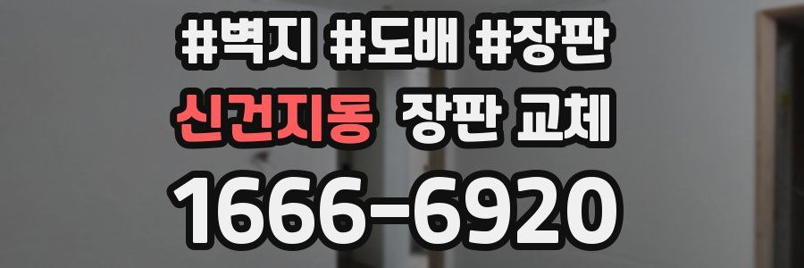 신건지동 장판 교체