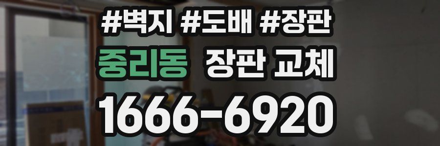 중리동 장판 교체