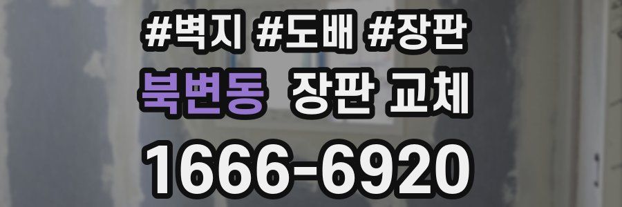 북변동 장판 교체