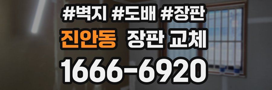 진안동 장판 교체