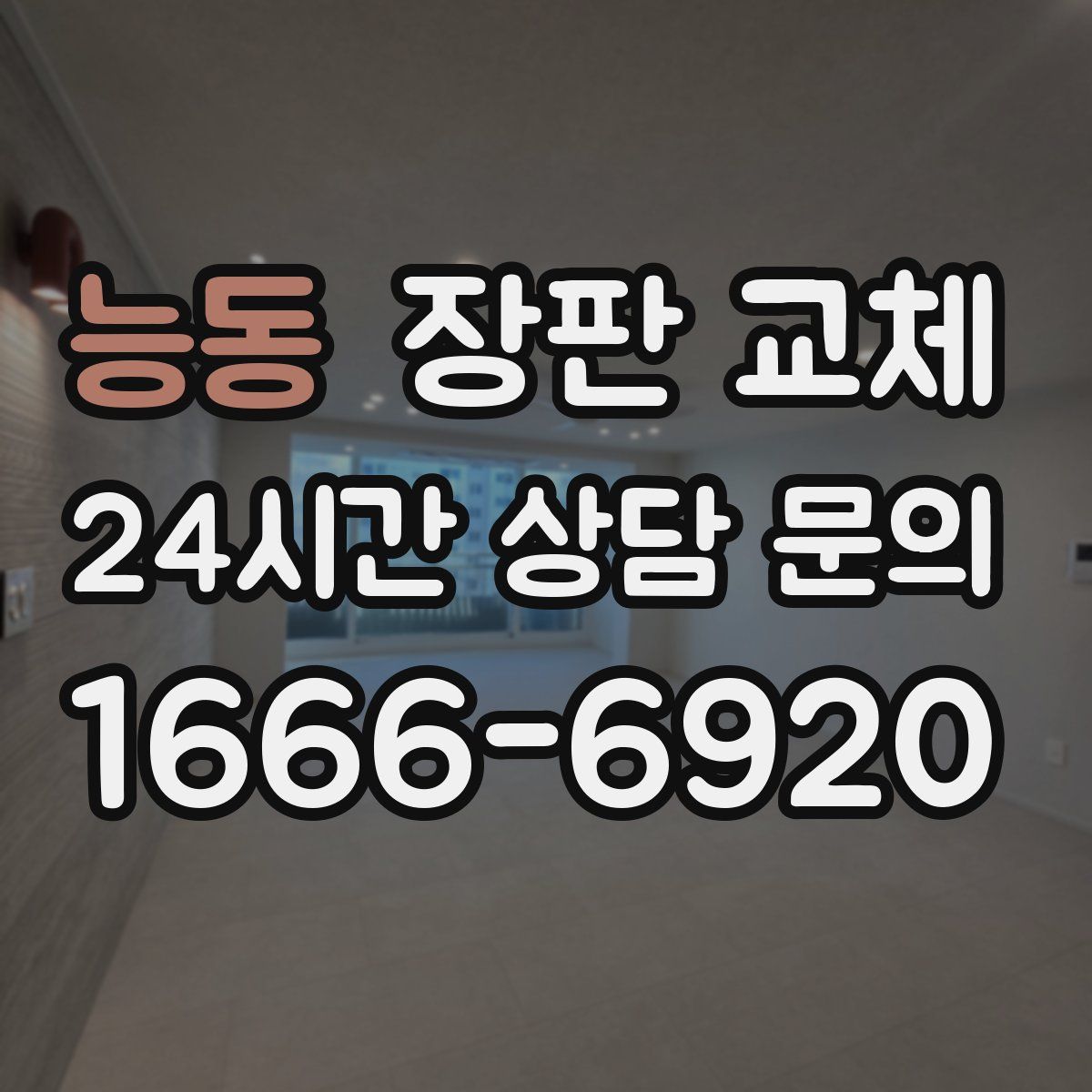 능동 장판 교체