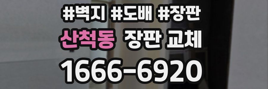 산척동 장판 교체